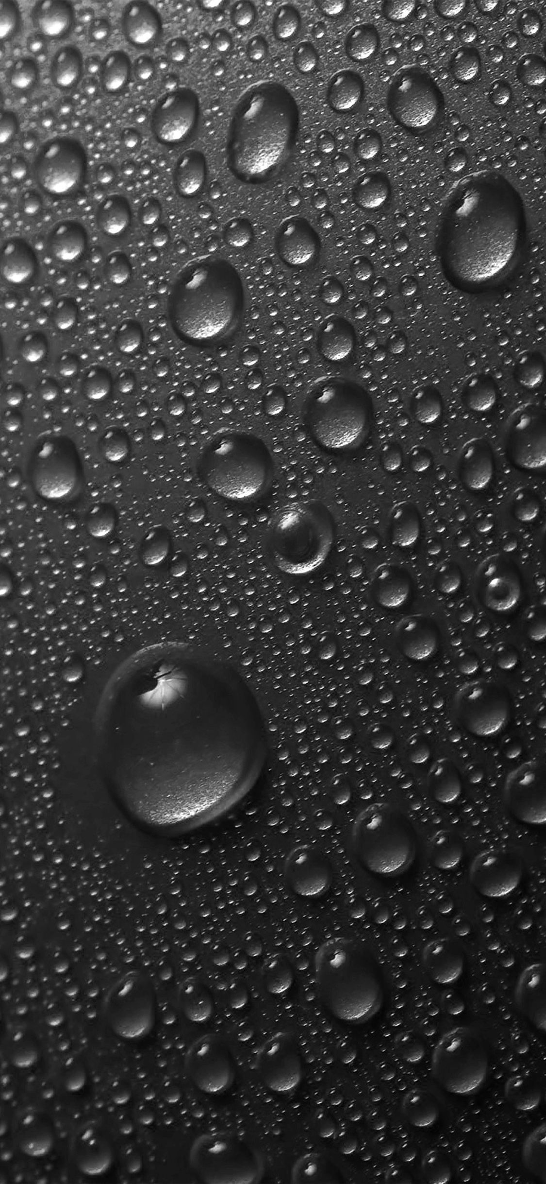 1125x2436 iPhone X wallpaper. rain drop bw water sad pattern dark