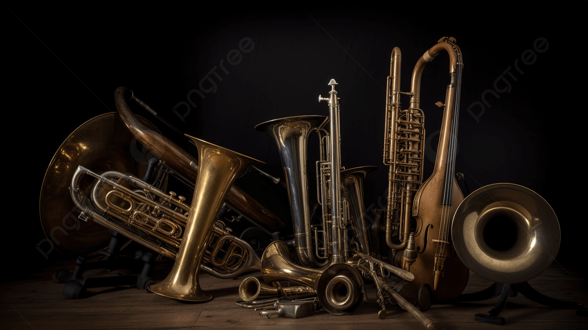 1200x673 An Arrangement Of Brass Percussion Instruments And Brass Tuba, Picture Of Band Instruments, Band, Music Background Image And Wallpaper for Free Download