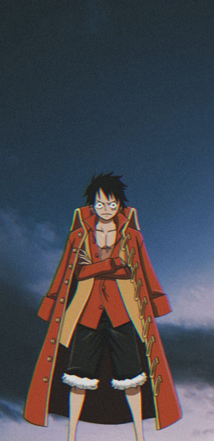 736x1512 Lofi one piece wallpaper