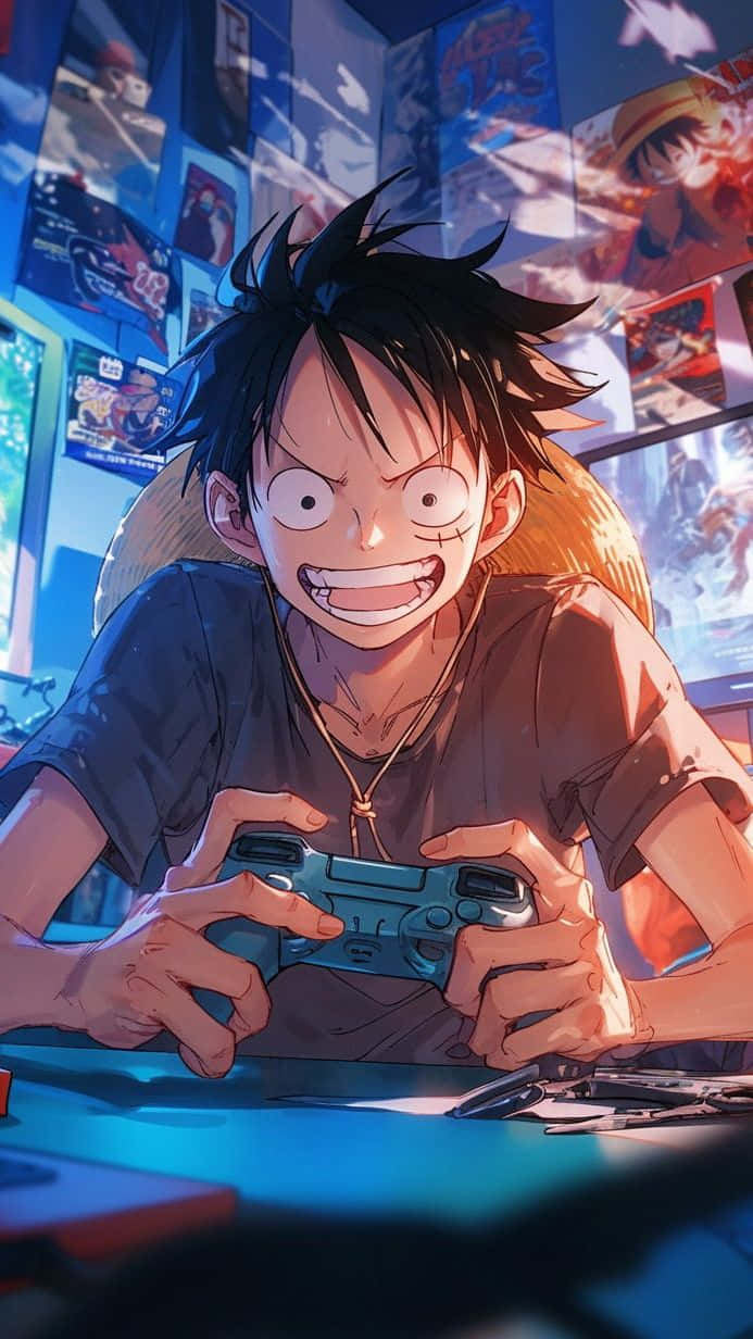 693x1232 Download Gamer Luffy Anime Character Wallpaper
