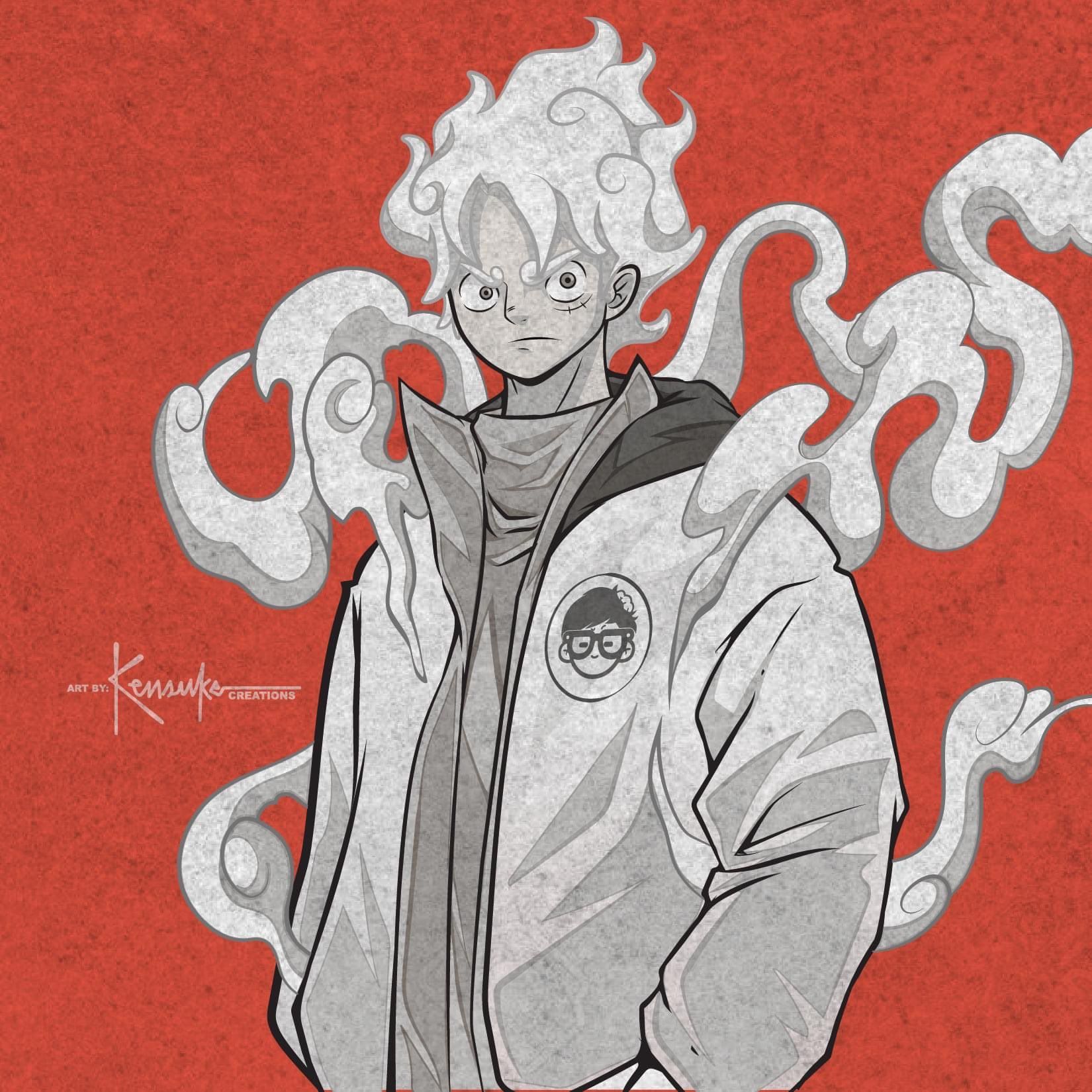 1650x1650 Official Kensuke Creations on X: White Luffy gear 5 / X