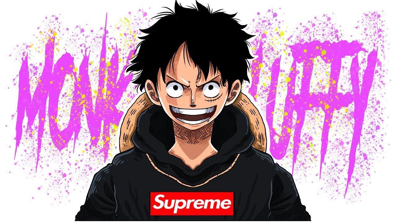 1280x720 how to draw Monkey D luffy