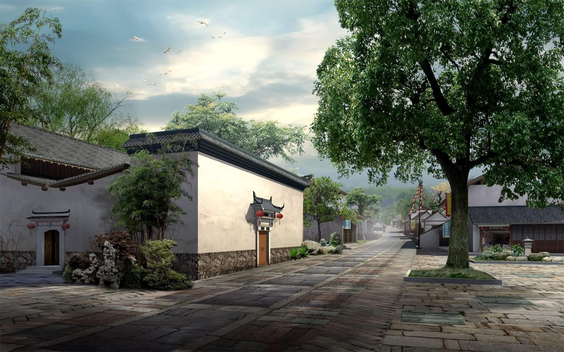 1920x1200 Village Wallpaper