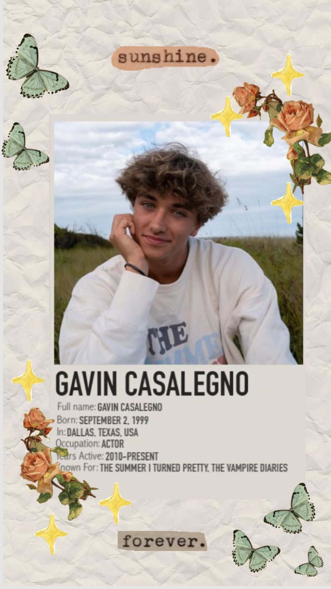 1080x1920 Gavin Casalegno Sunshine Portrait Wallpaper