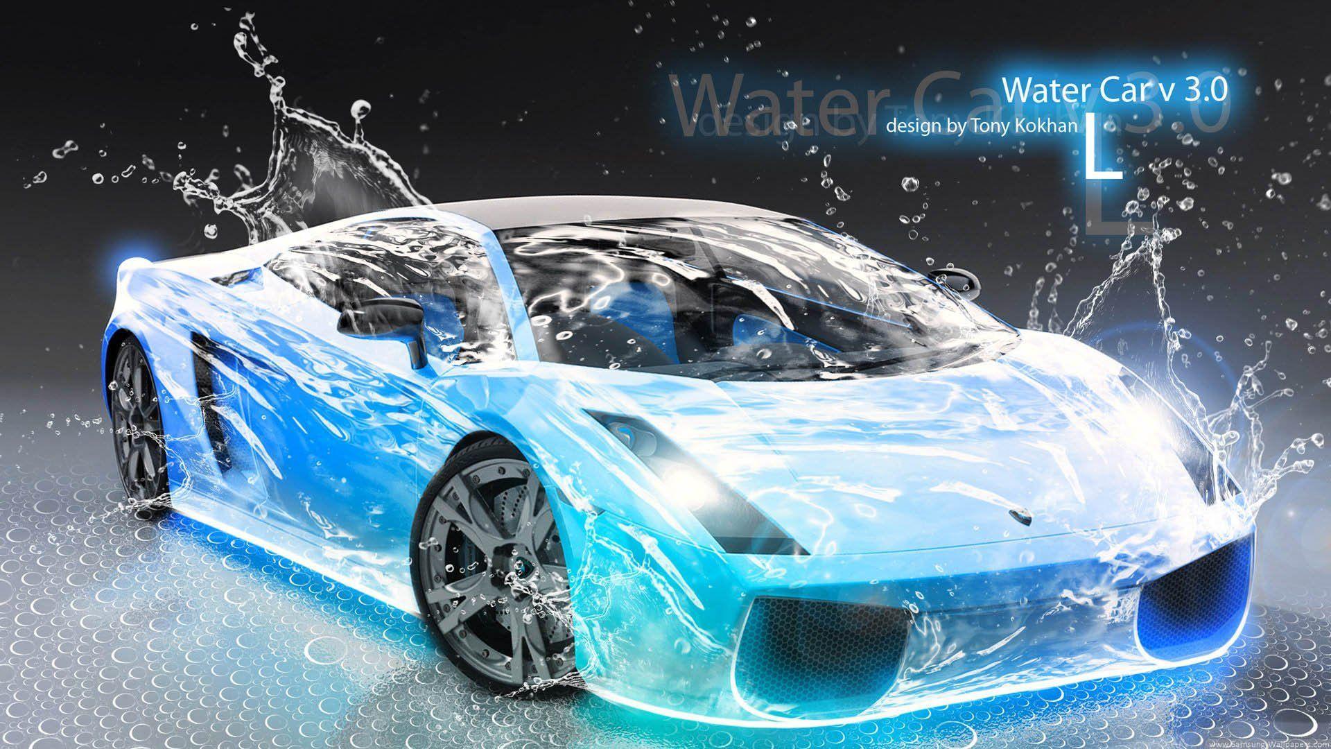 1920x1080 Ice Blue Lambo Wallpaper