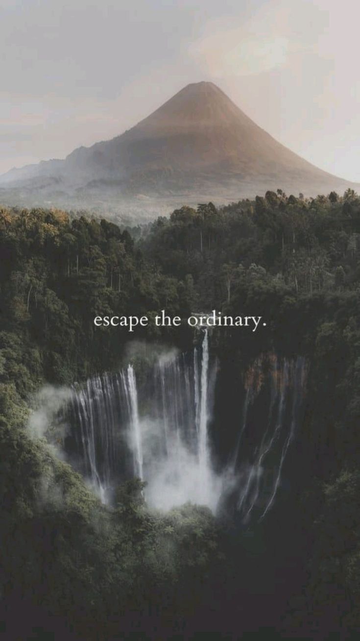 735x1308 Escape the Ordinary Waterfall Poster