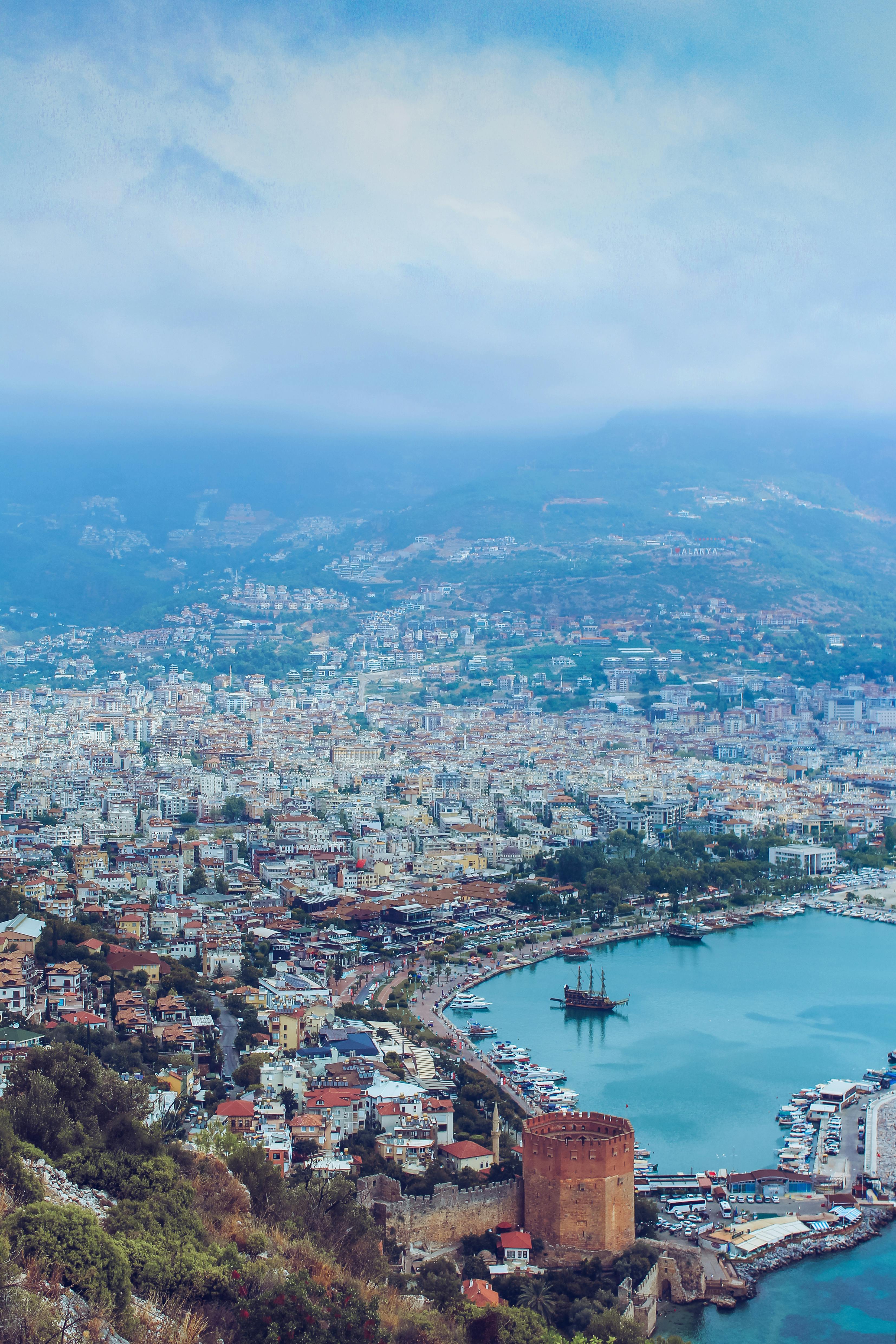 3308x4962 Aerial View of Antalya Turkey · Free