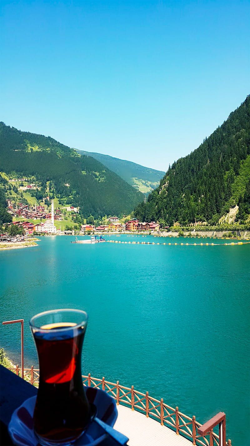800x1422 Tea landscape, HI, Istanbul, Turkey, air, appearance, art, artist, bonito, bright, HD phone wallpaper