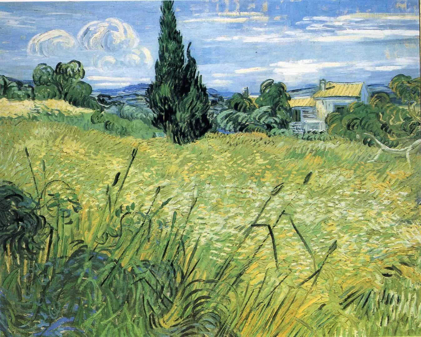 1347x1080 post impressionist art.. Cypress 2 Impressionist Vincent