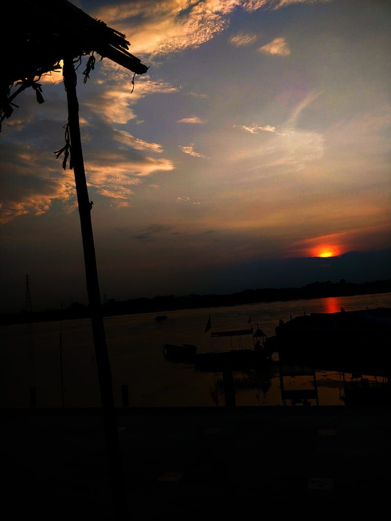 800x1067 Ganga ghat india, amoled, ganga ghat, nature, sun rise, HD phone wallpaper