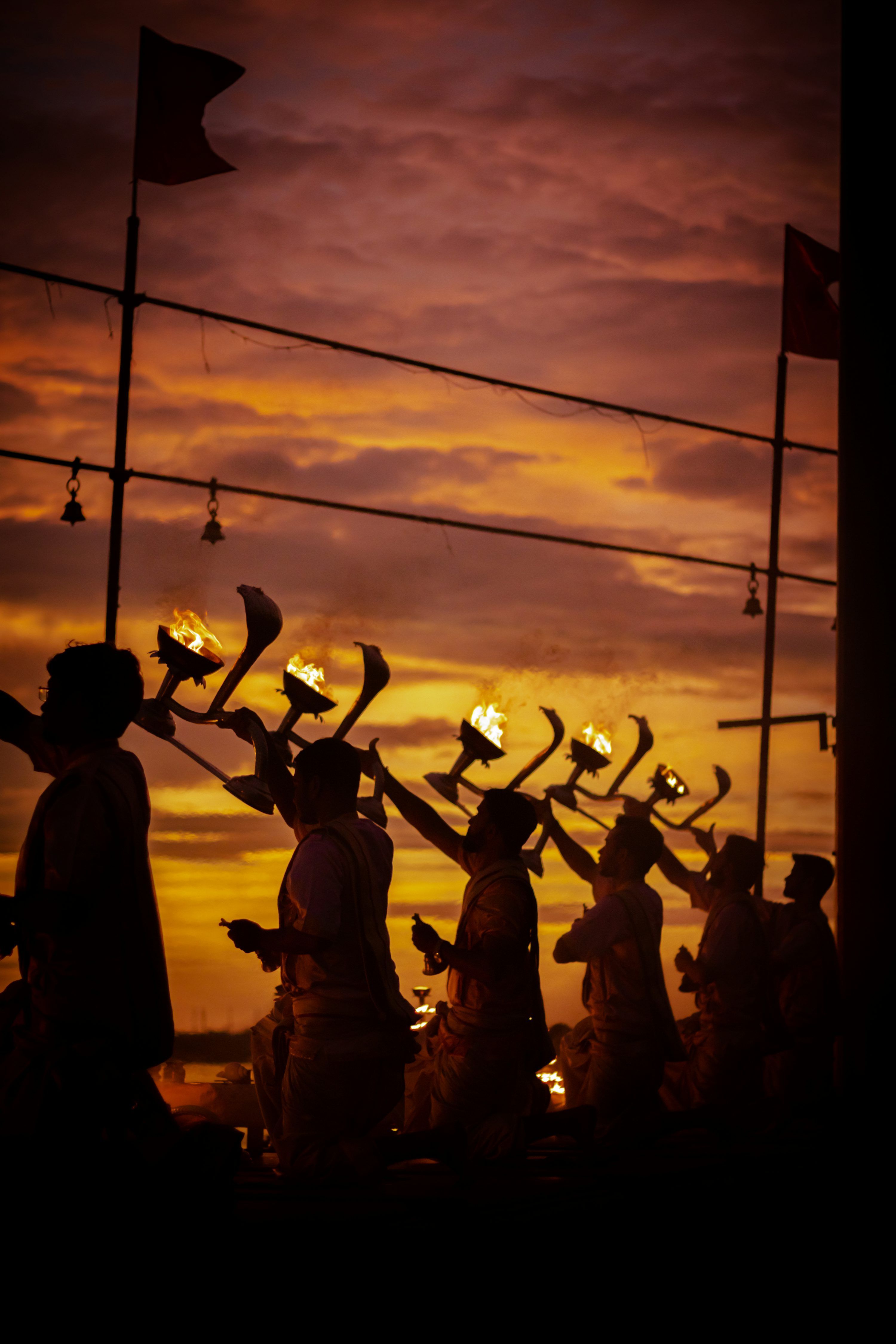 3000x4500 Best Ganga Aarti Picture [HD]. Download Free Image