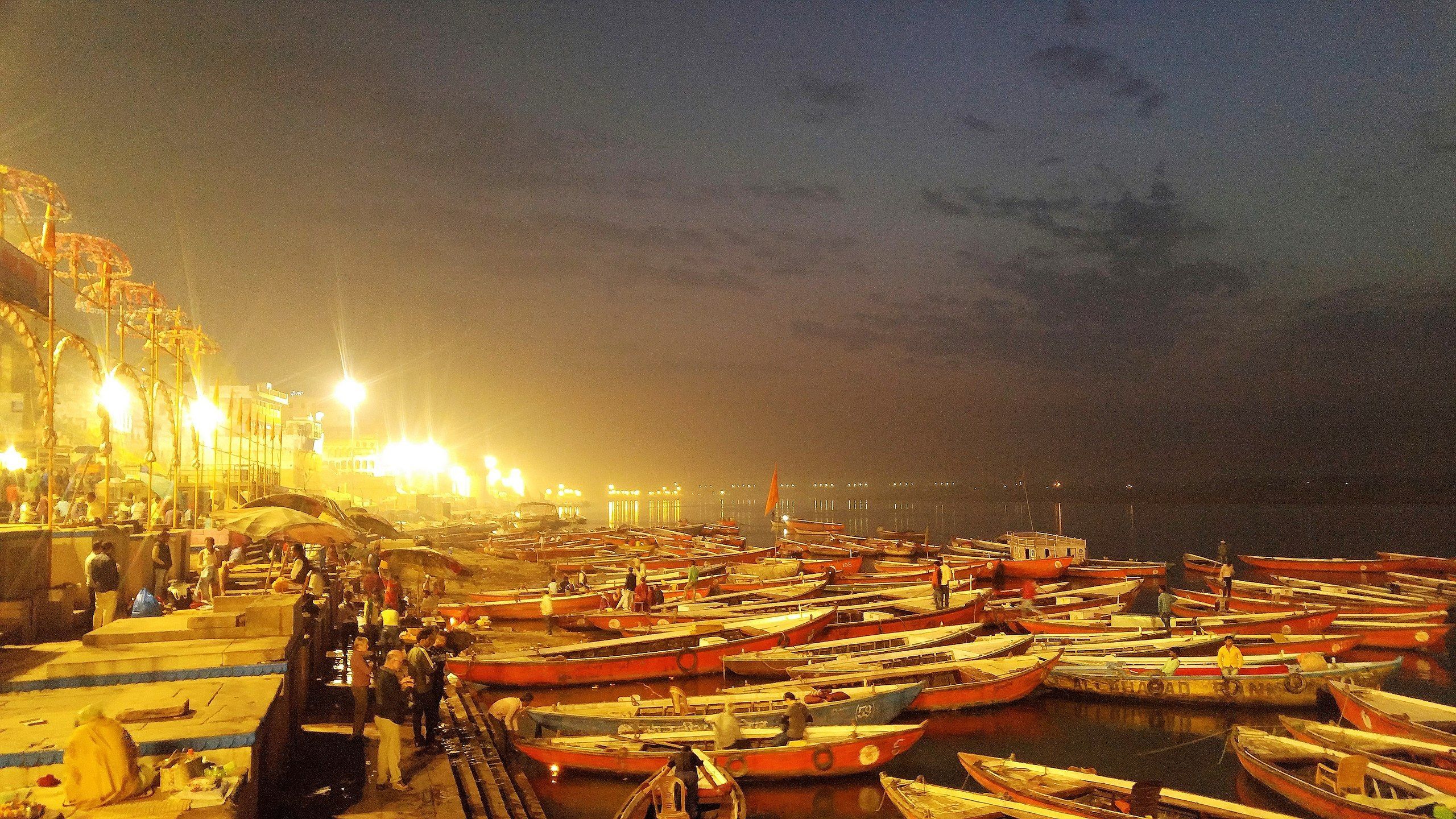 2560x1440 Varanasi Ganga