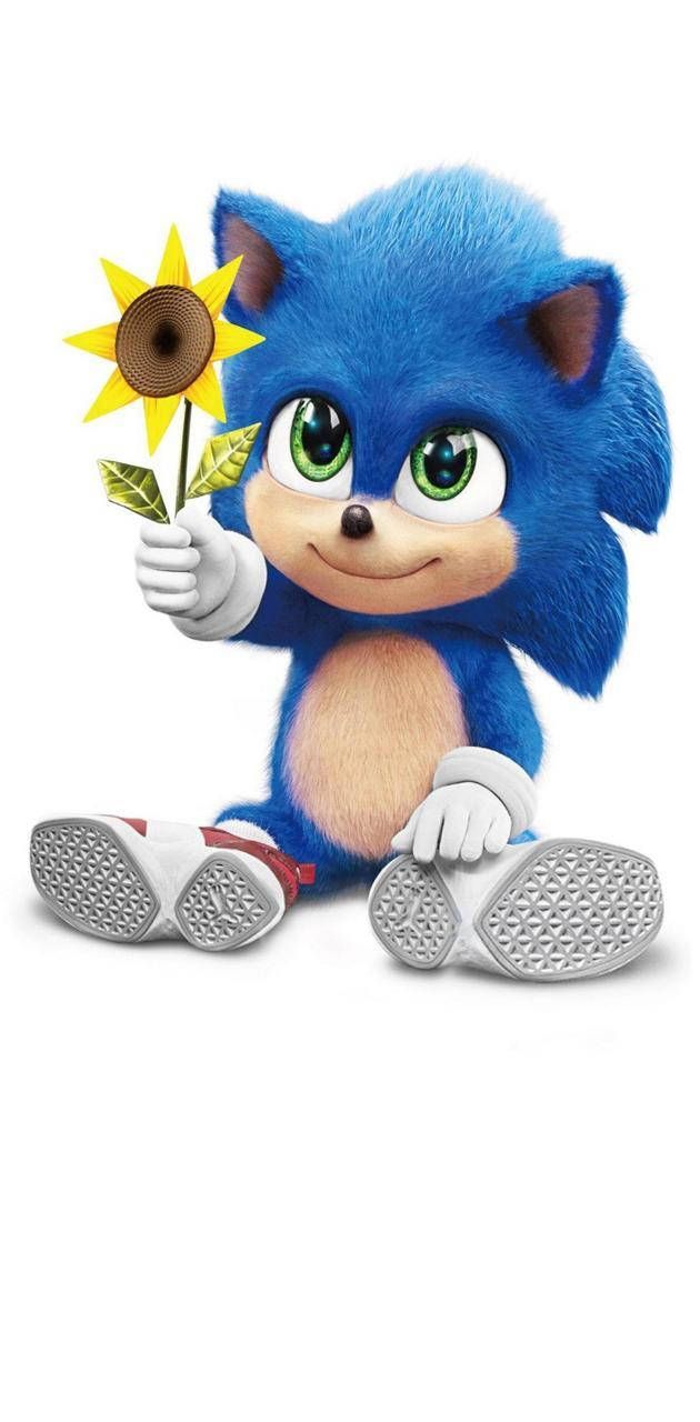 630x1280 Sonic_ Holding_ Sunflower_ Wallpaper