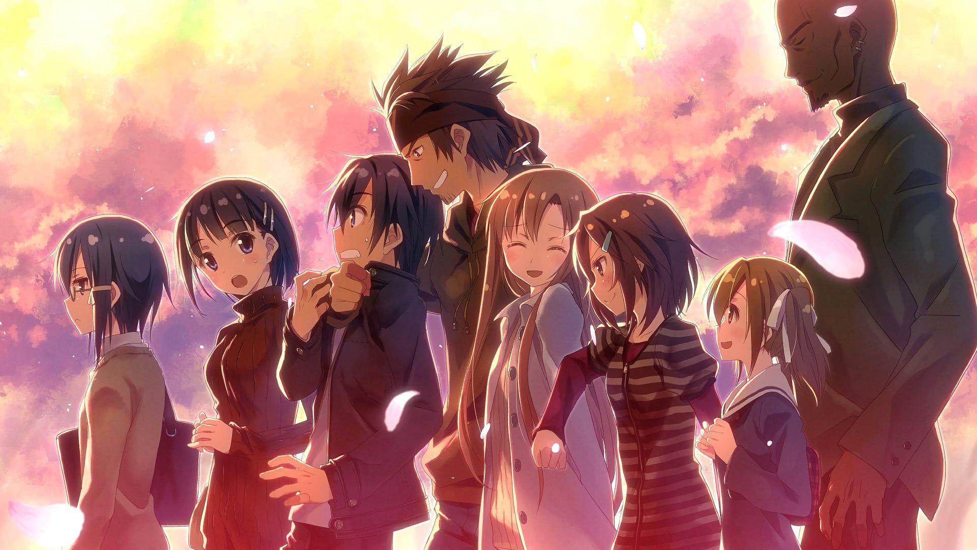 1920x1080 Sword Art Online characters illustration, Sword Art Online HD