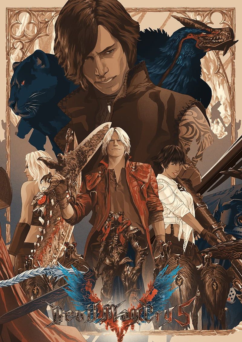 800x1131 Demon hunters, dante, devil may cry, lady, trish, HD phone wallpaper