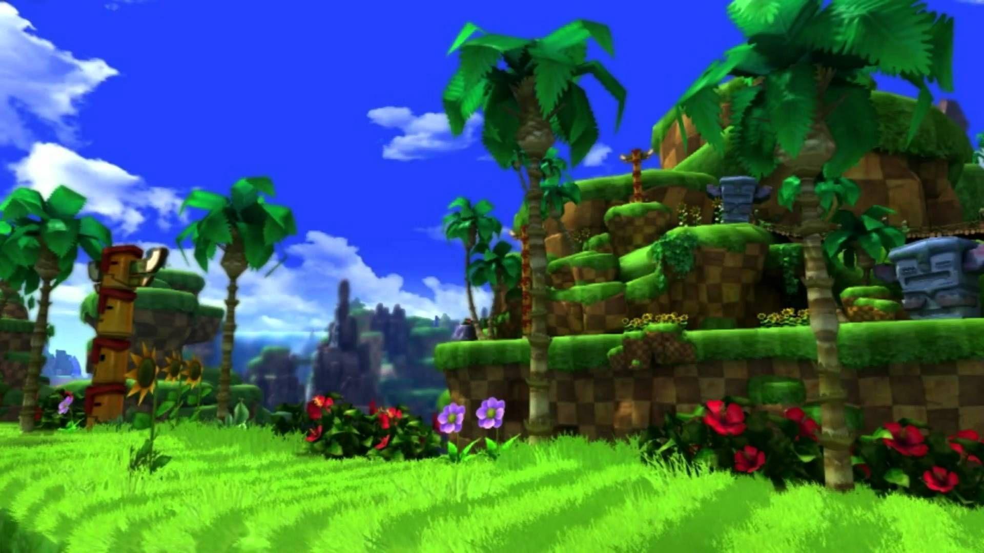 Sonic green hills, green hill zone HD wallpaper