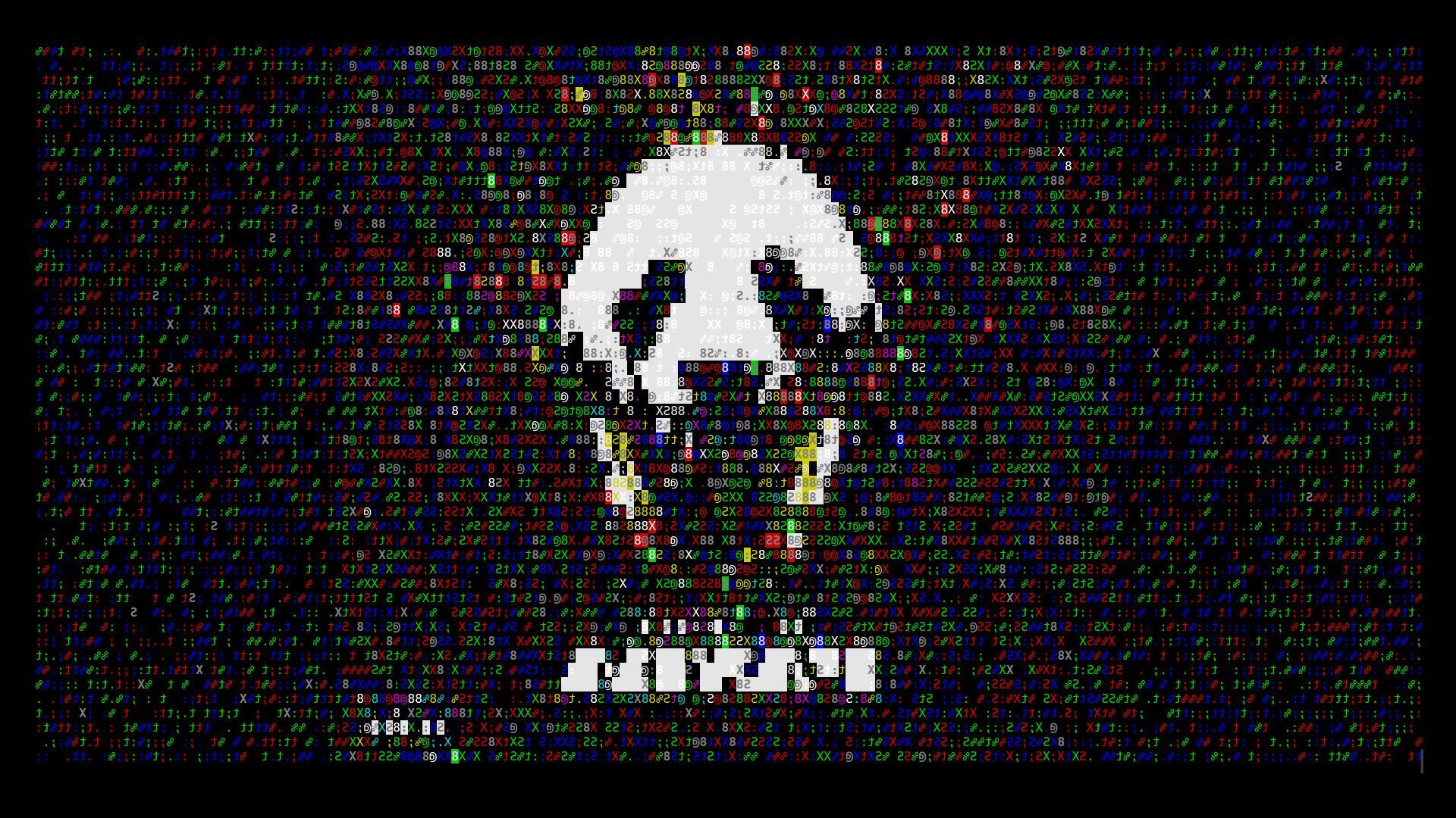 1920x1080 panda ascii art Wallpaper HD / Desktop and Mobile Background