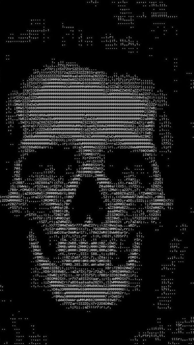 675x1200 Disturbia Too Surrealism. Skull wallpaper, Ascii art, Skull art