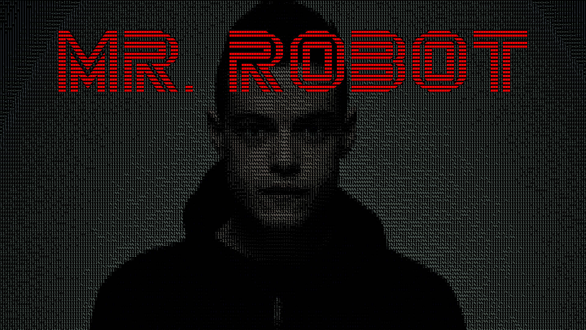 1920x1080 Download Mr. Robot ASCII Artwork Wallpaper