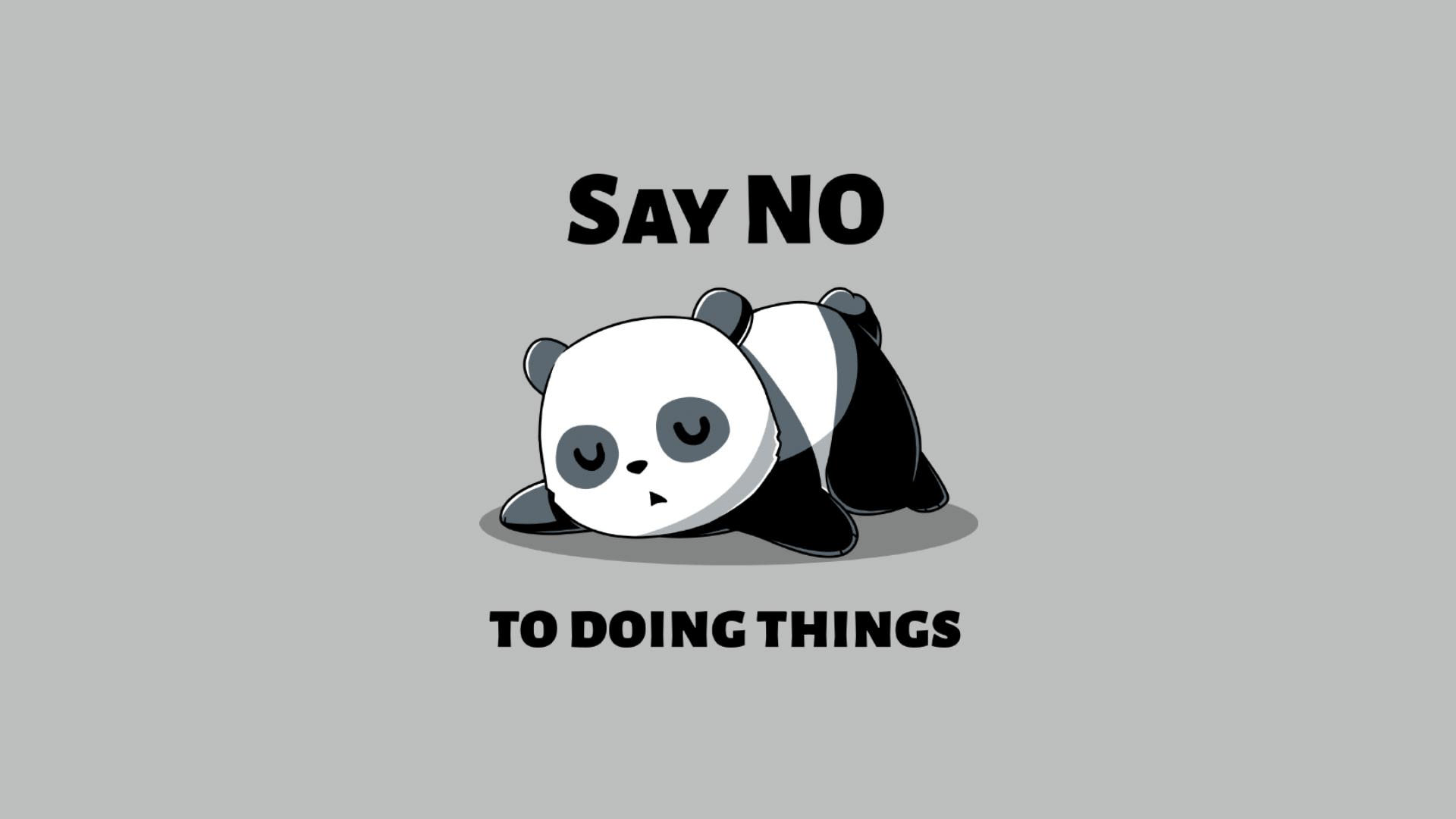 1920x1080 Lazy Panda Say No To Doing Things HD Wallpaper. Background