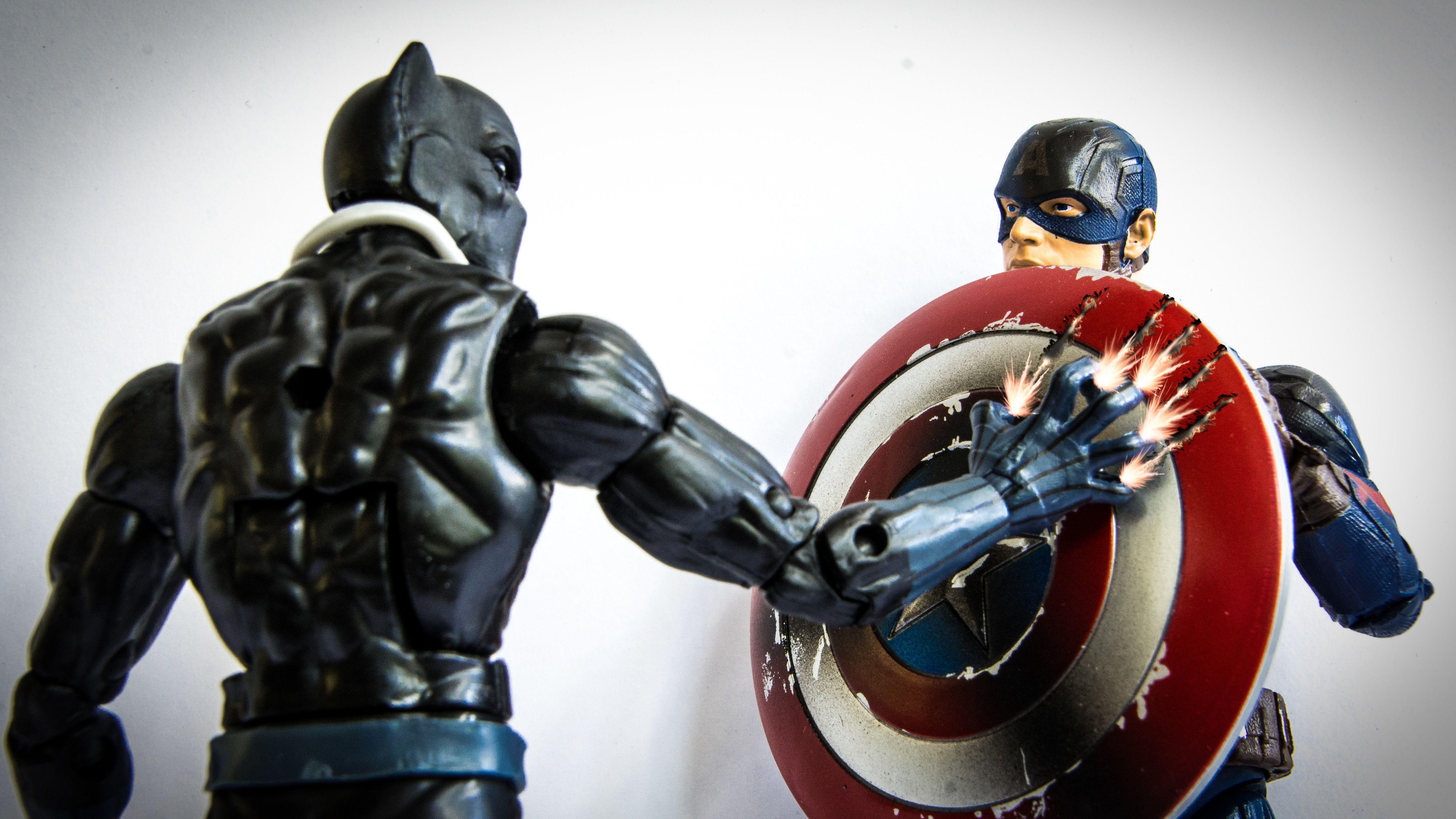 5120x2880 Black Panther And Captain America Shield 5k HD 4k