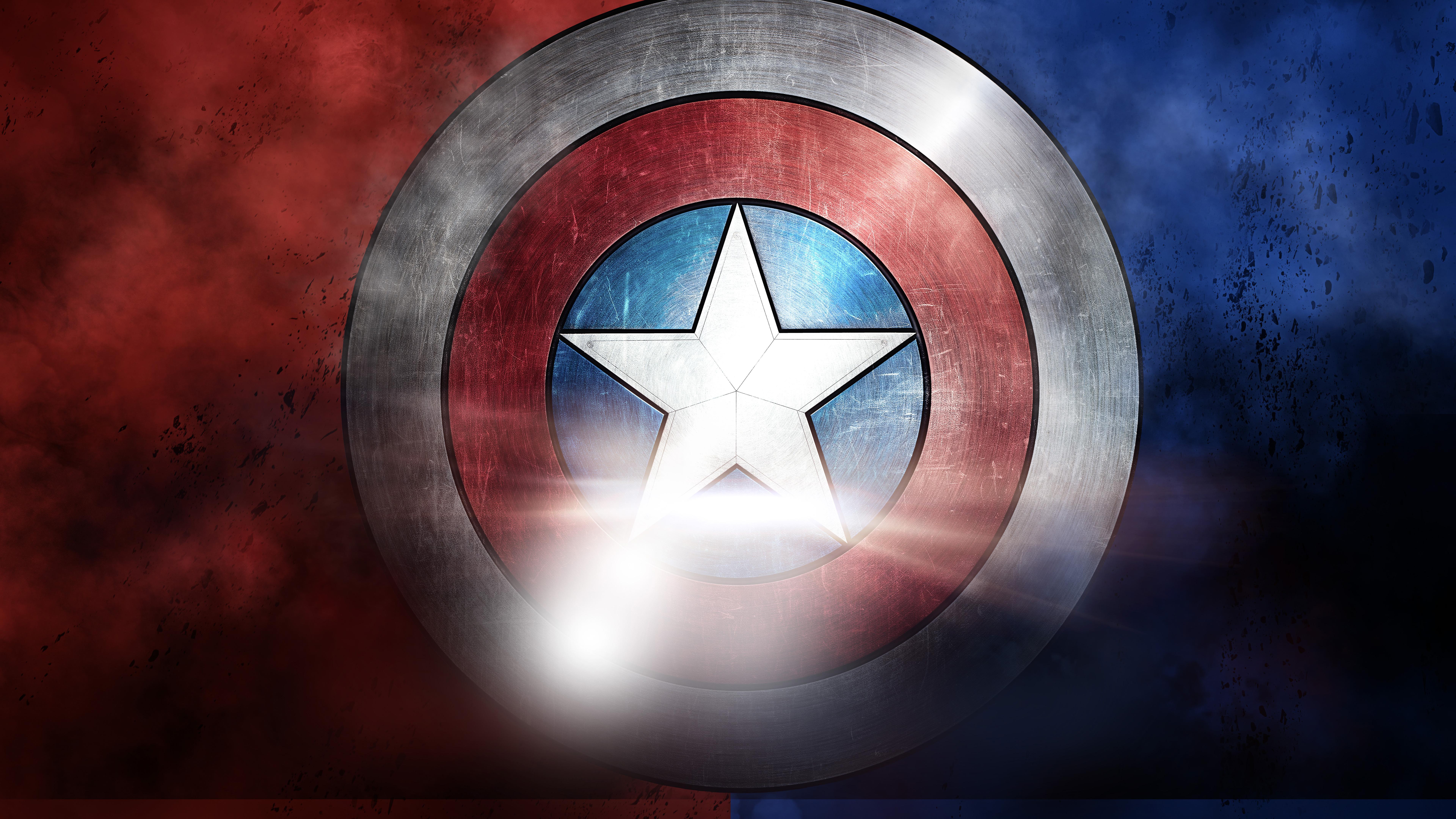 7680x4320 Captain America Black Wallpaper