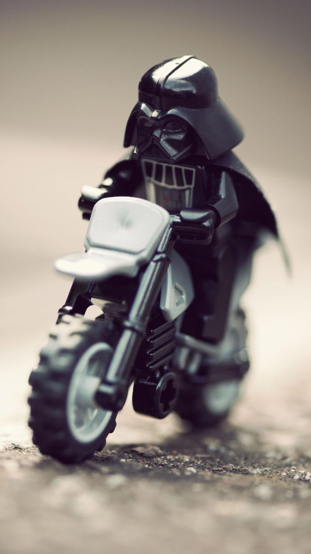 1080x1920 Riding Bike Funny Darth Vader Wallpaper