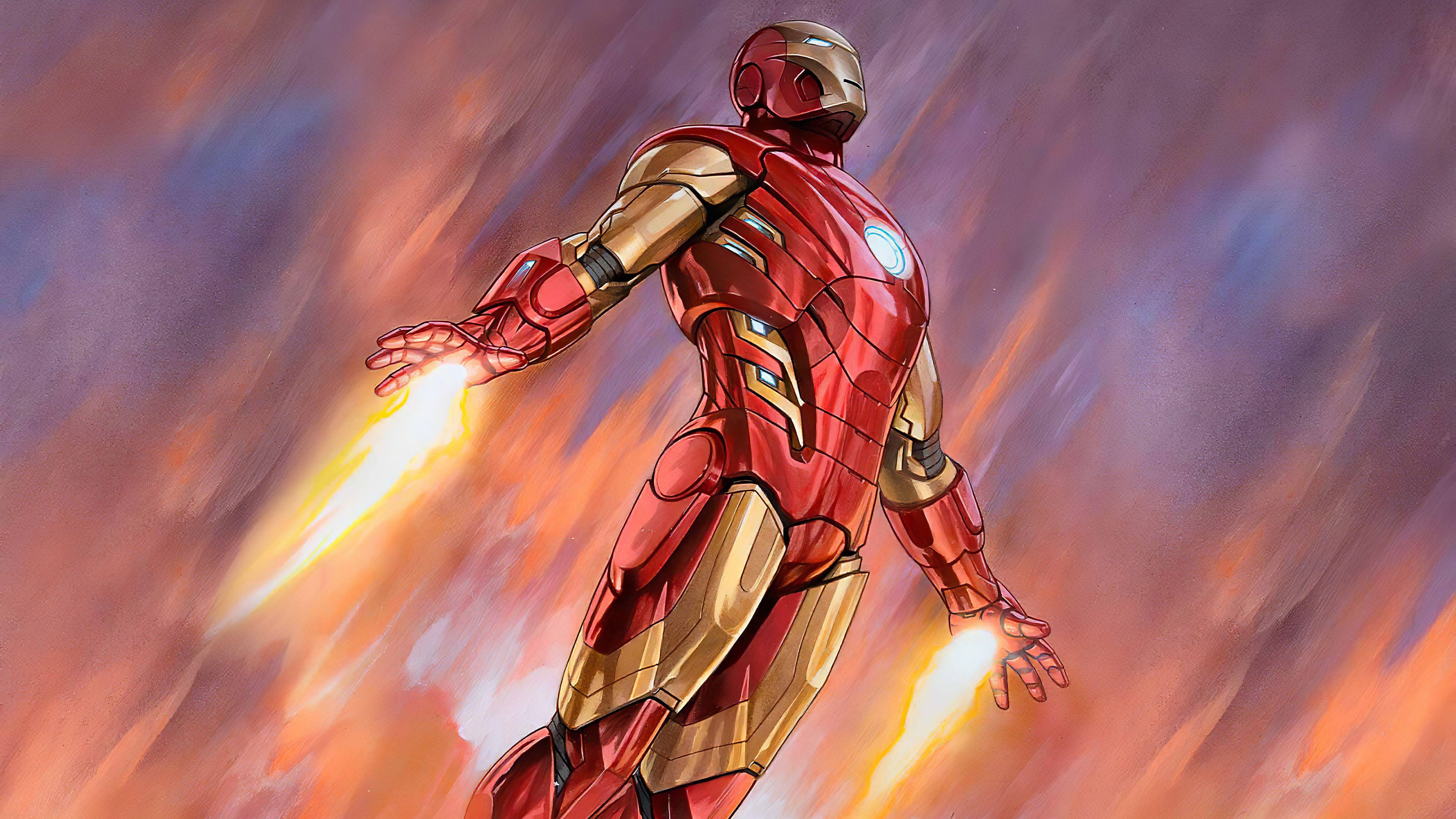 3840x2160 Wallpaper 4k Iron Man Fly 4k Wallpaper, Artwork Wallpaper