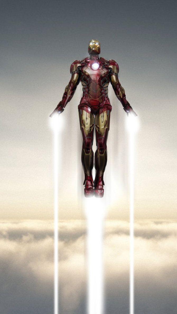 670x1191 Iron Man Flying iPhone Wallpaper