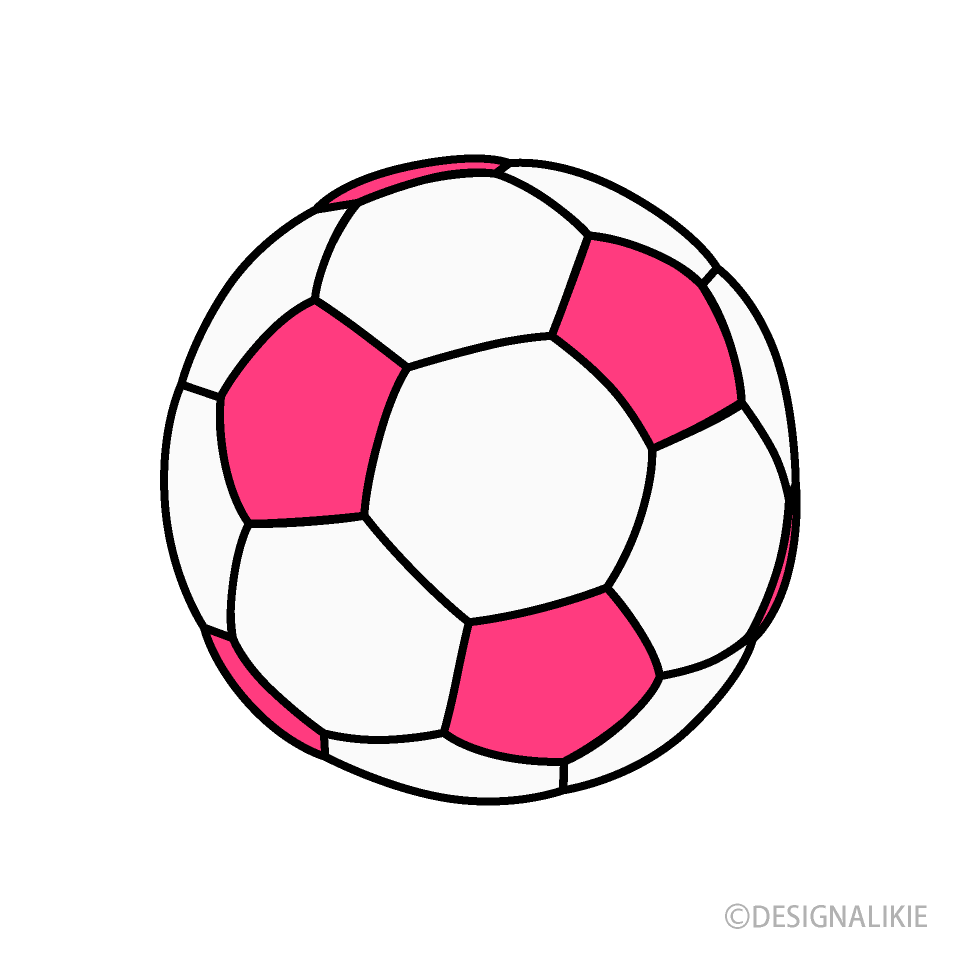 960x960 Free Pink Soccer Ball Clipart Image｜Illustoon