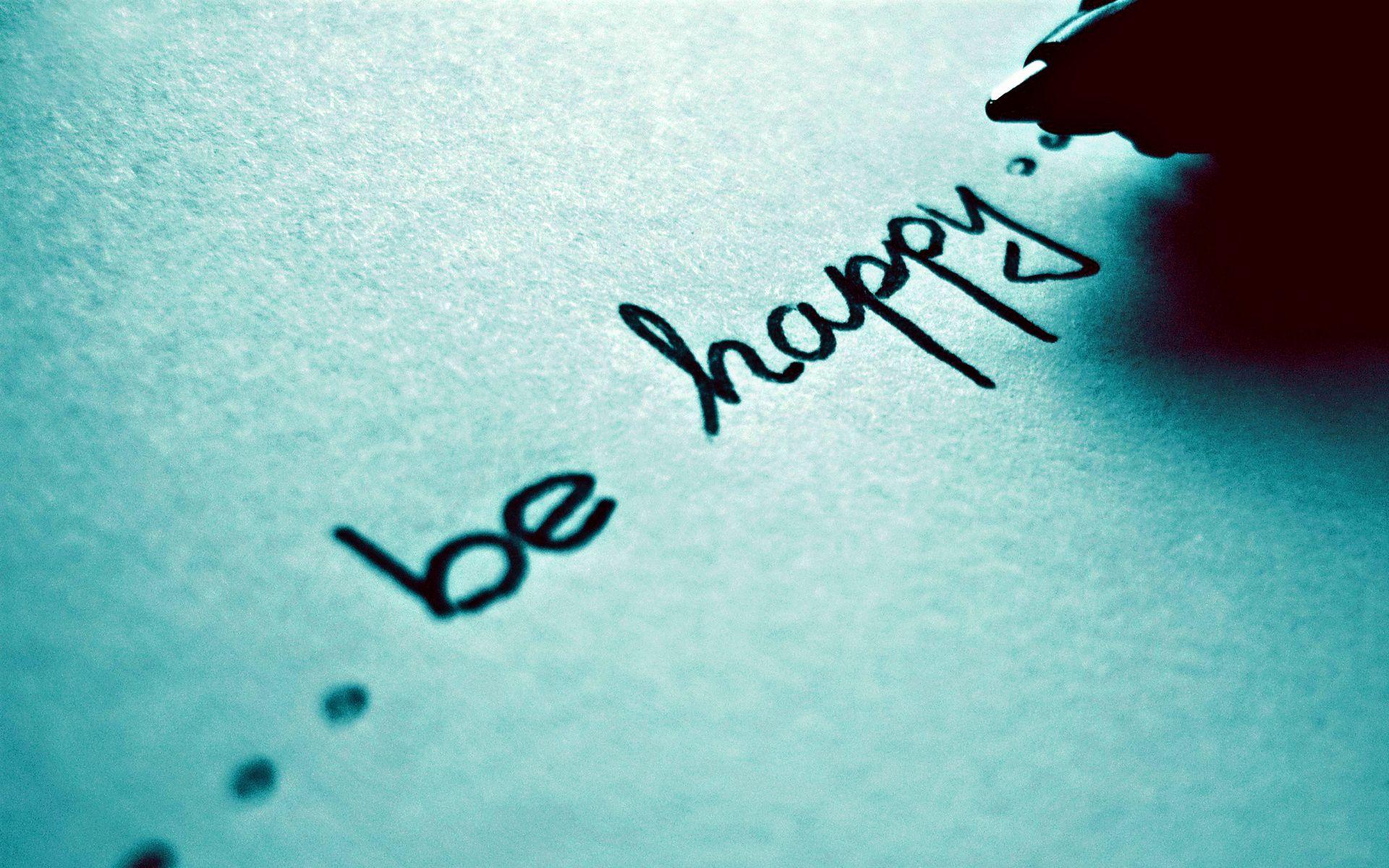 1920x1200 Be Happy Wallpaper