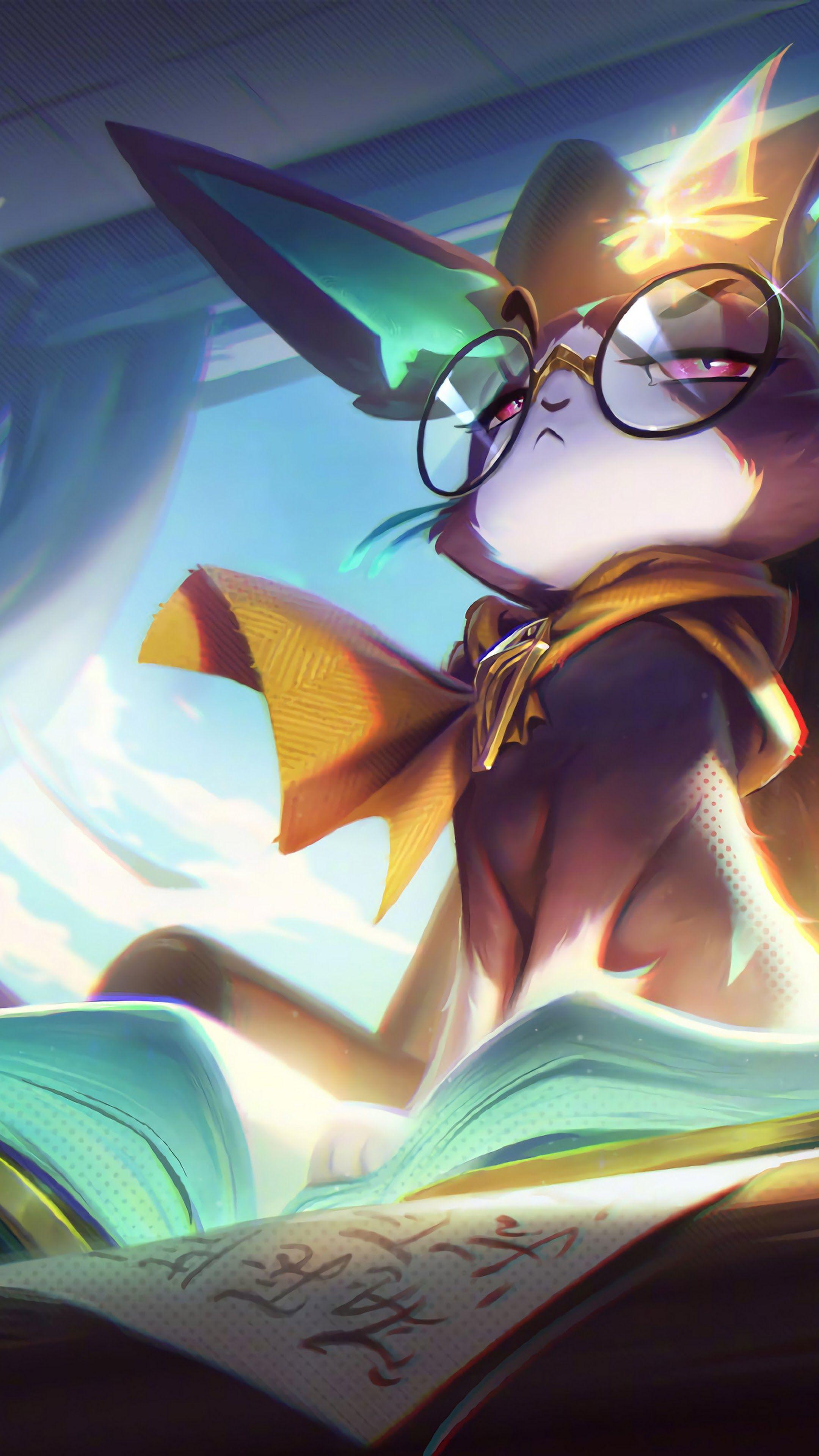 2160x3840 Battle Academia Yuumi Splash Art LoL 4K Wallpaper