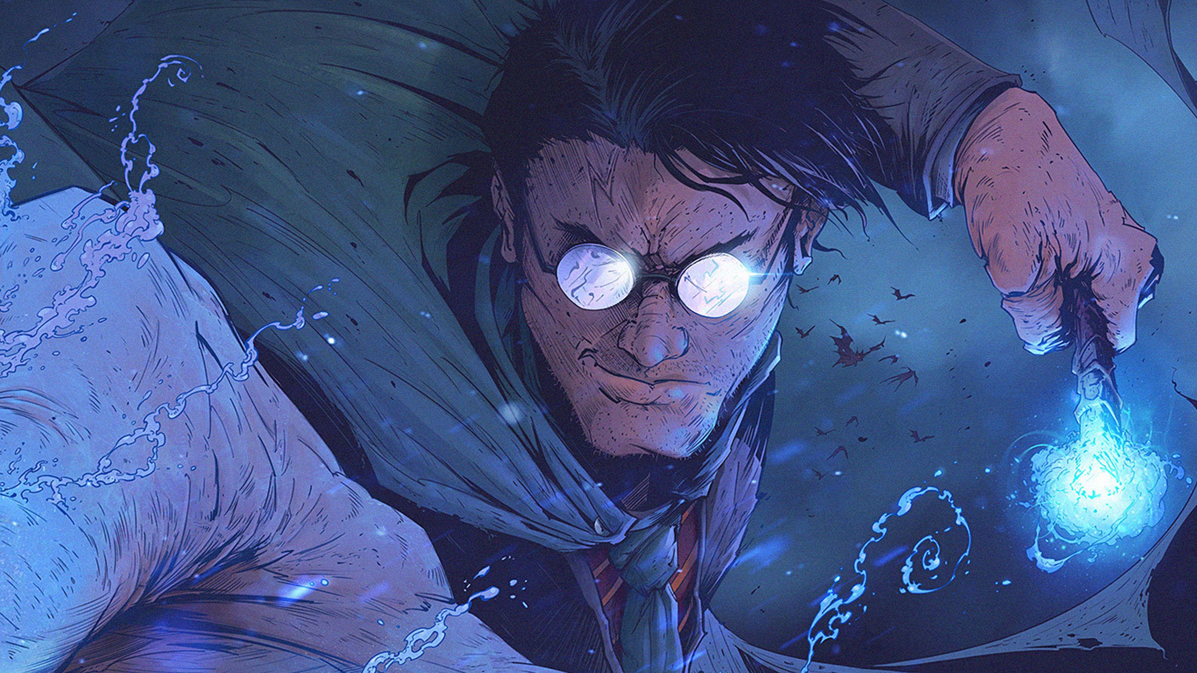 3840x2160 Harry Potter Toronto Revolver Paint Illustration Art Wallpaper
