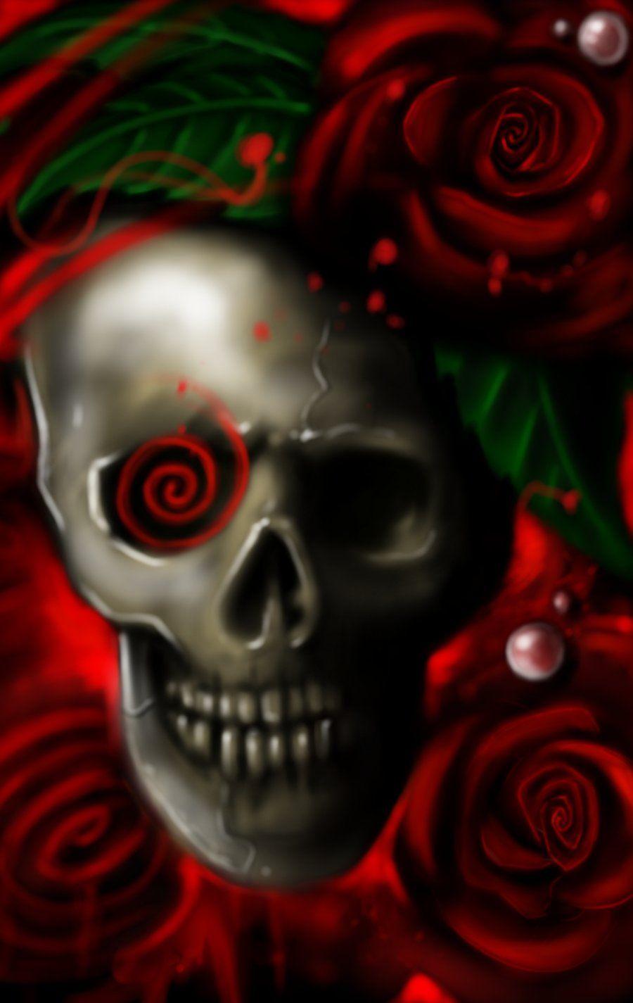 Skulls and Roses Wallpapers - Top Free Skulls and Roses Backgrounds - WallpaperAccess