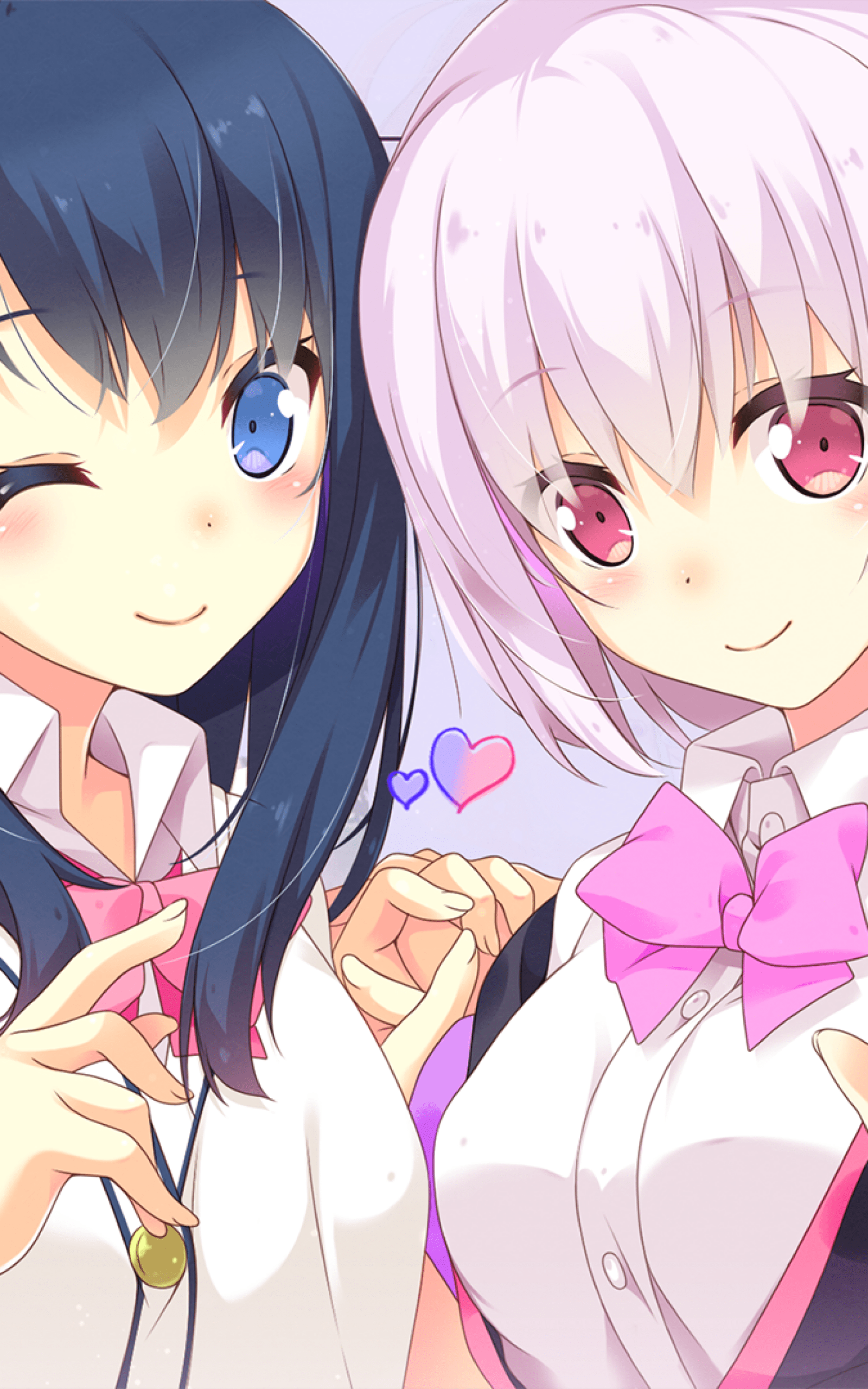 1600x2560 Download 1600x2560 Ssss.gridman, Takarada Rikka, Shinsou Akane