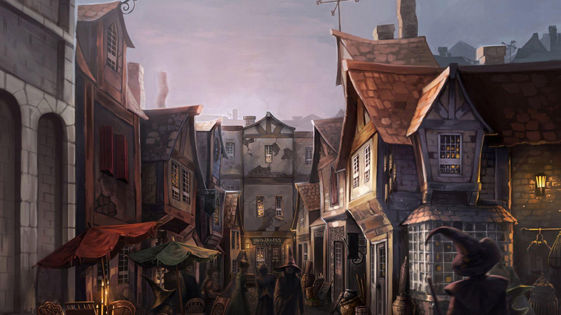 1920x1080 Diagon Alley Background. Diagon Alley