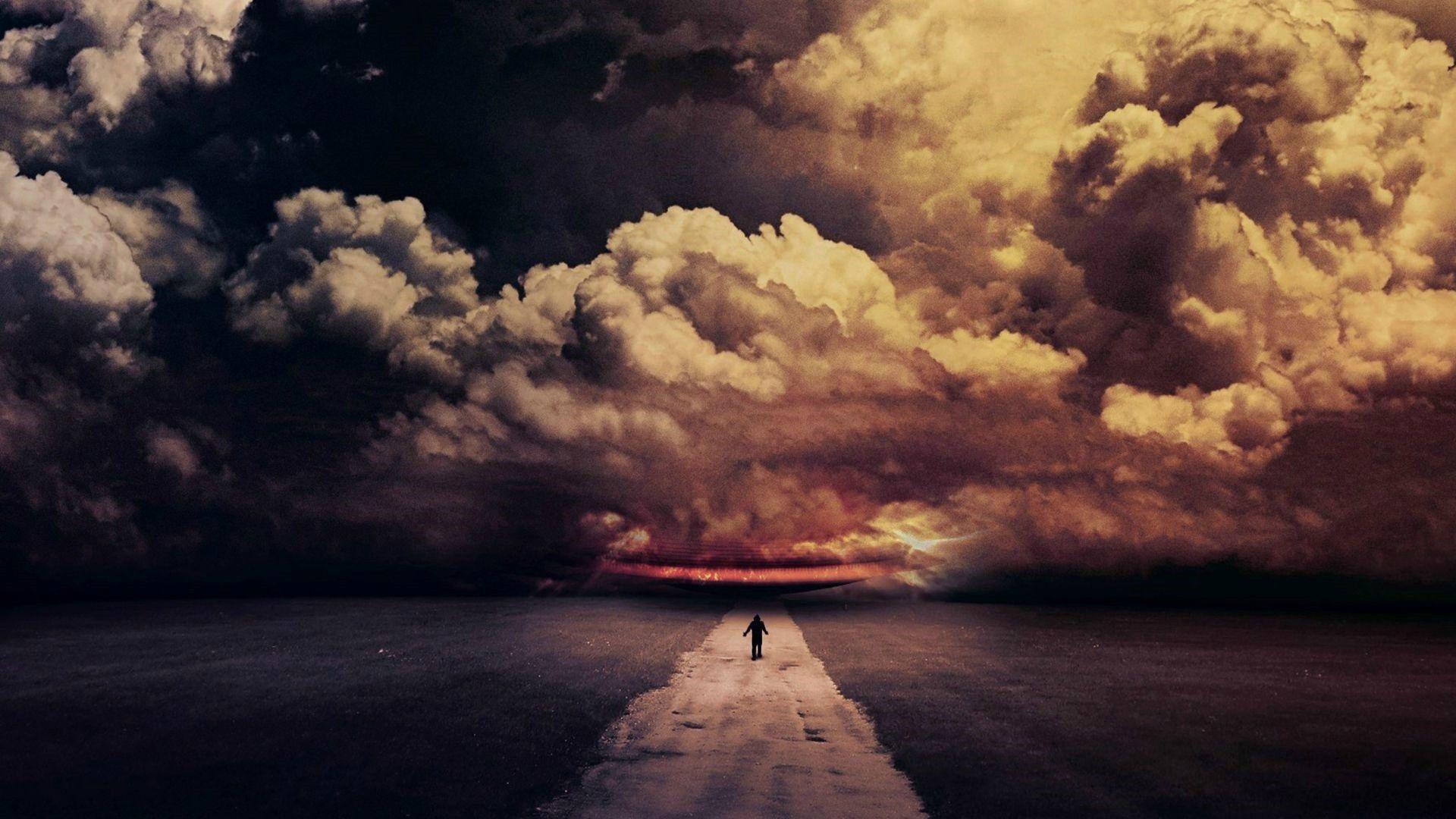 1920x1080 #ship, #people, #aliens, #space, #walking, #alone, #field