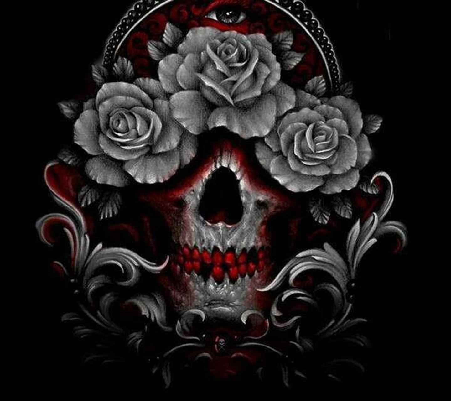 Skulls and Roses Wallpapers - Top Free Skulls and Roses Backgrounds