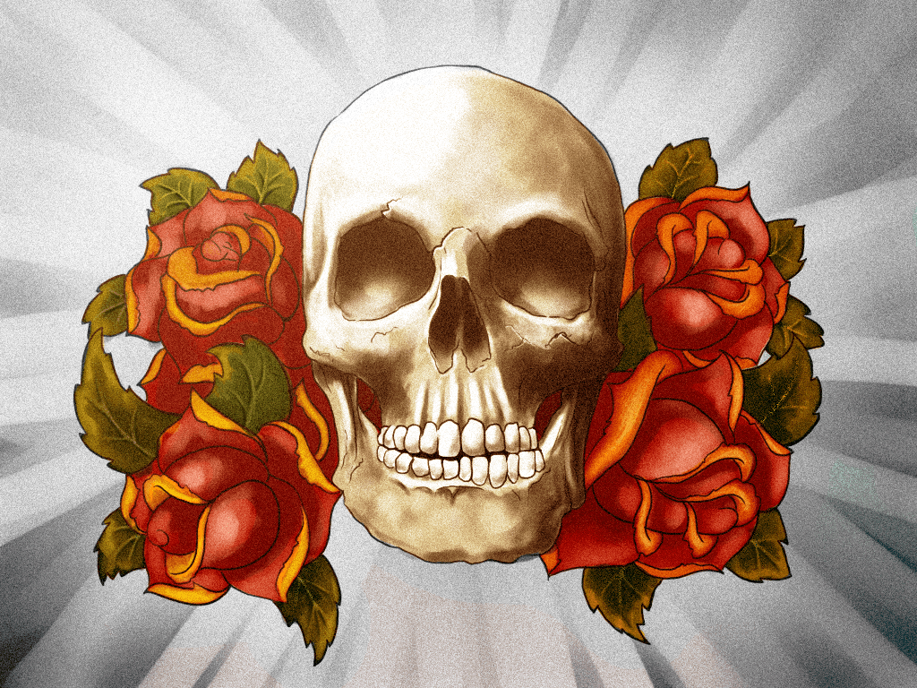 Skulls and Roses Wallpapers - Top Free Skulls and Roses Backgrounds ...