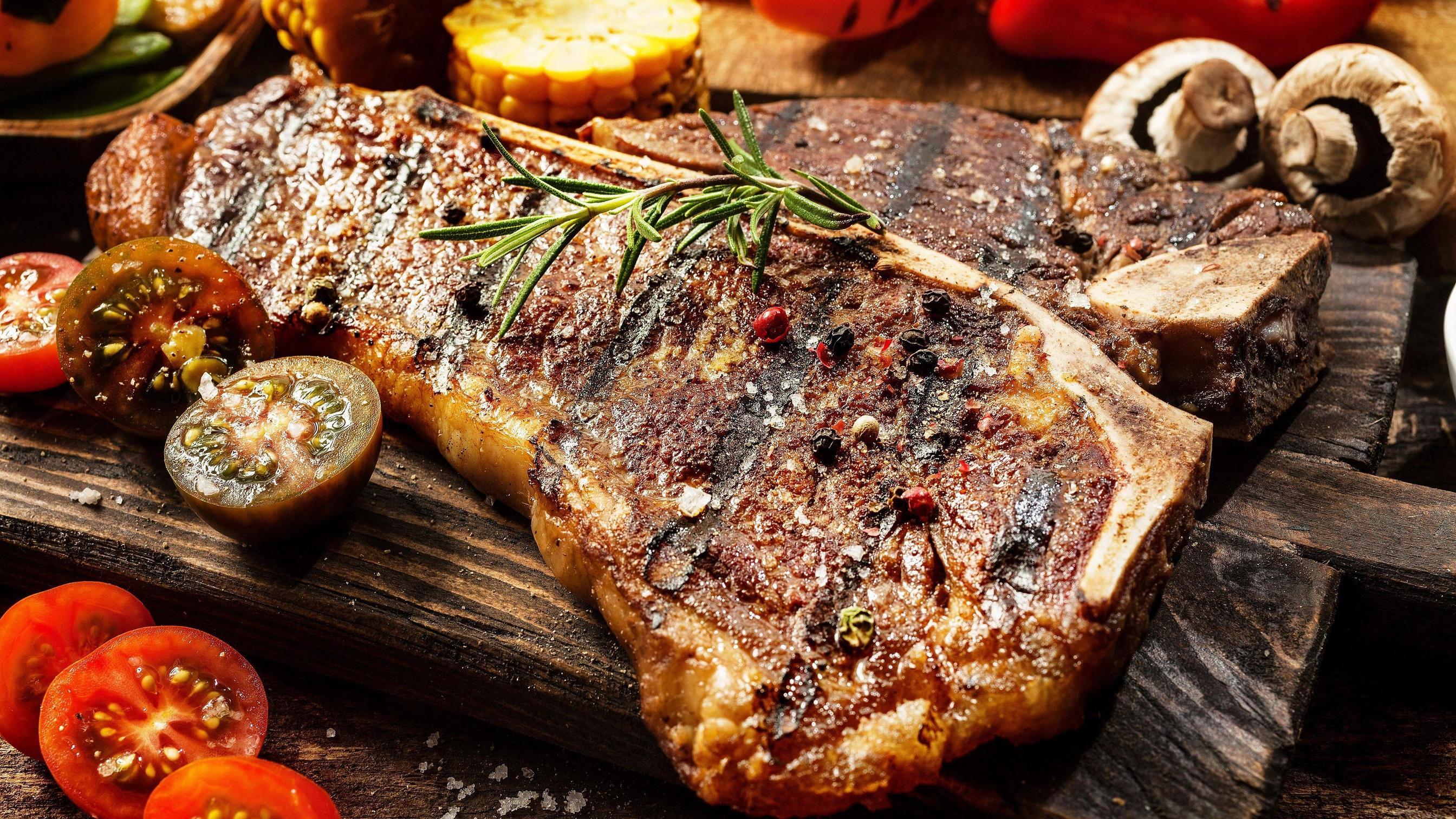 3840x2160 Barbecue, T Bone Steak, T Bone Steak, Grilling, Mixed Bone