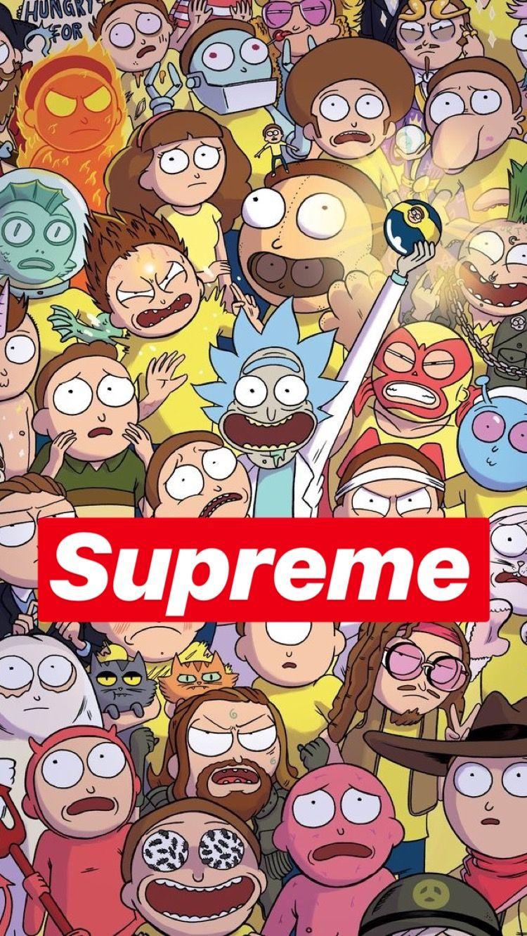 Supreme Louisvuitton Rickandmorty Rick Memezasf - Supreme - Free  Transparent PNG Clipart Images Download