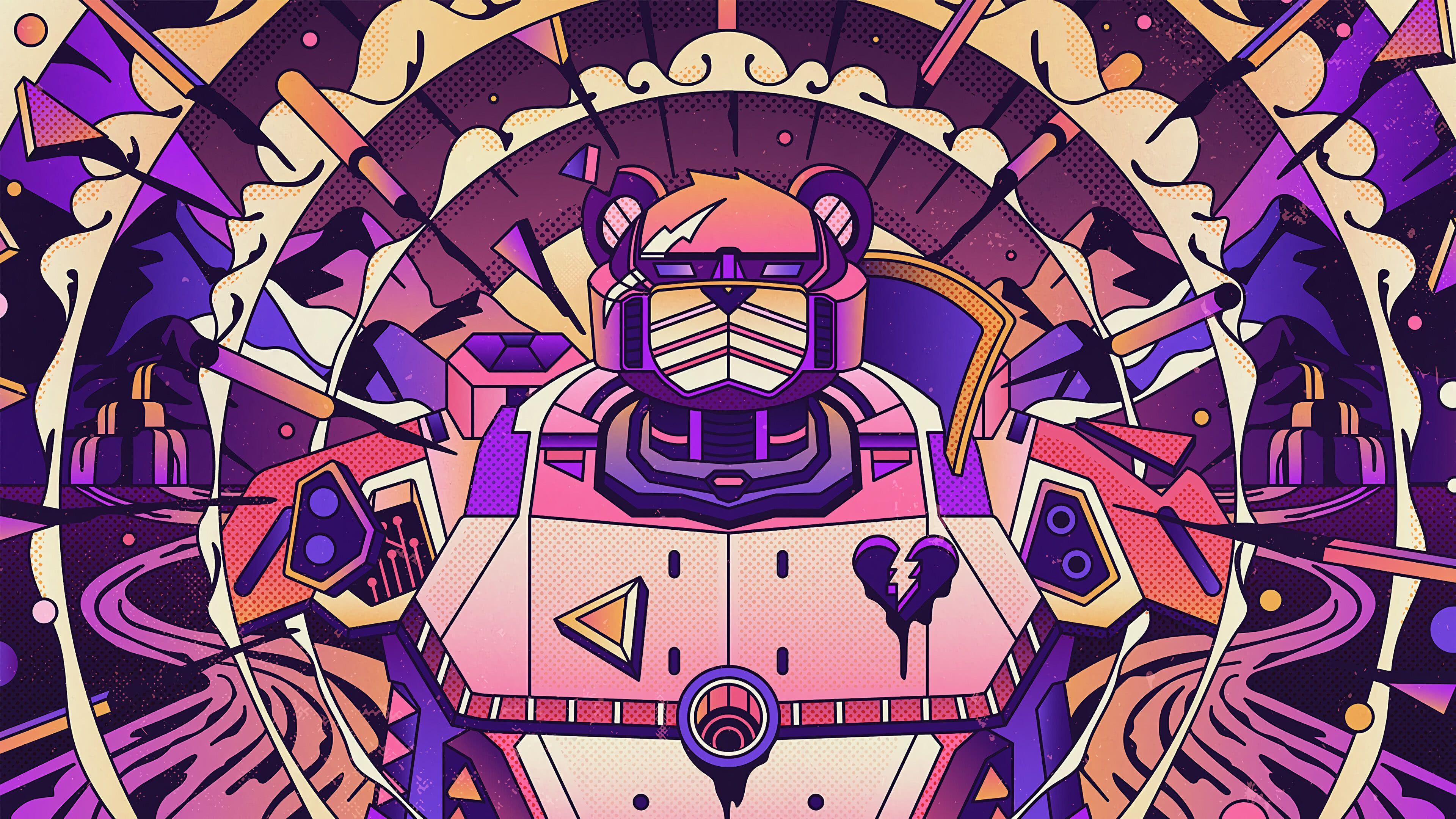 3840x2160 Fortnite Loading Screen Mecha Intensity UHD 4K Wallpaper