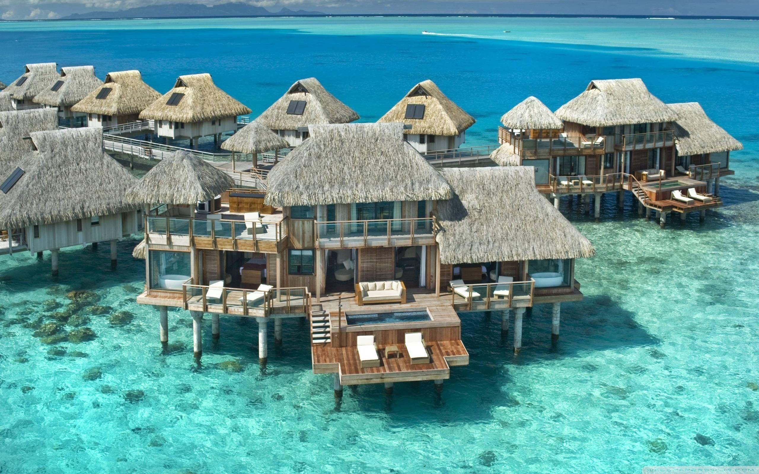 2560x1600 Hilton Bora Bora Nui Resort, French Polynesia ❤ 4K HD Desktop