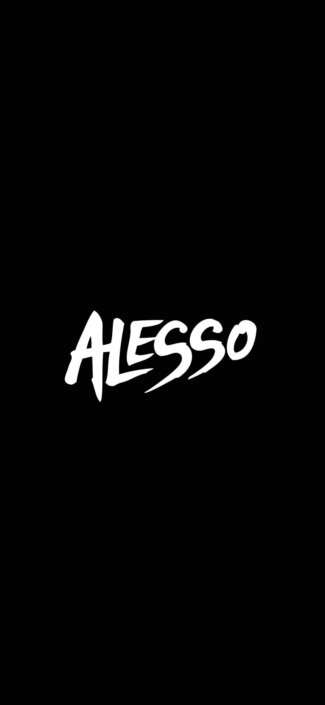 1125x2436 iPhoneXpapers alesso logo music