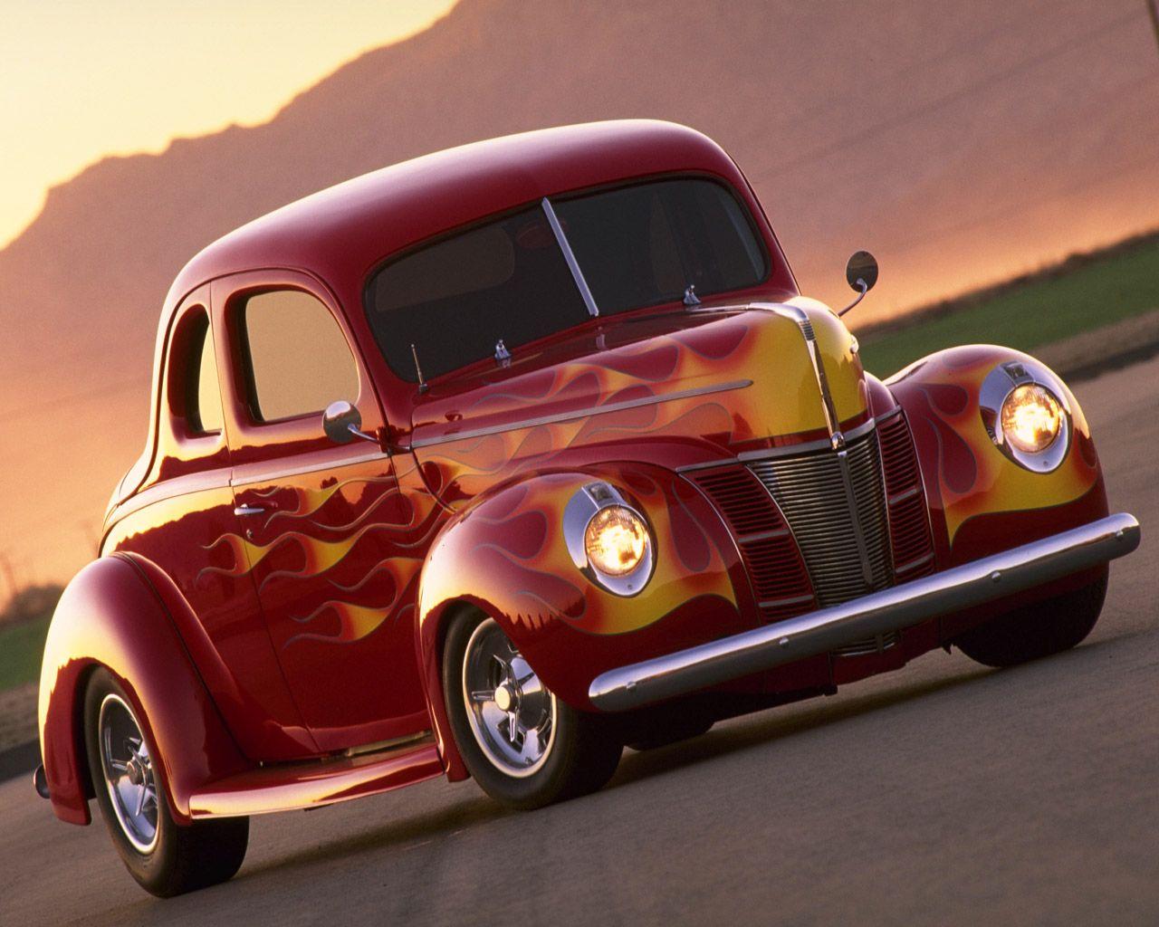1280x1024 Old School Pin Hot Rod Car NO Fun! Muscle Cars And Power Cars!