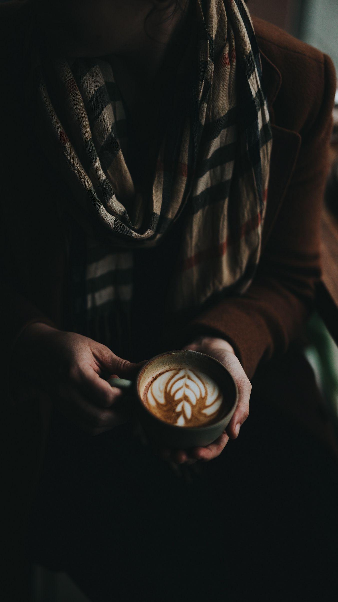 1350x2400 Download wallpaper 1350x2400 coffee, cup, hands, cappuccino iphone