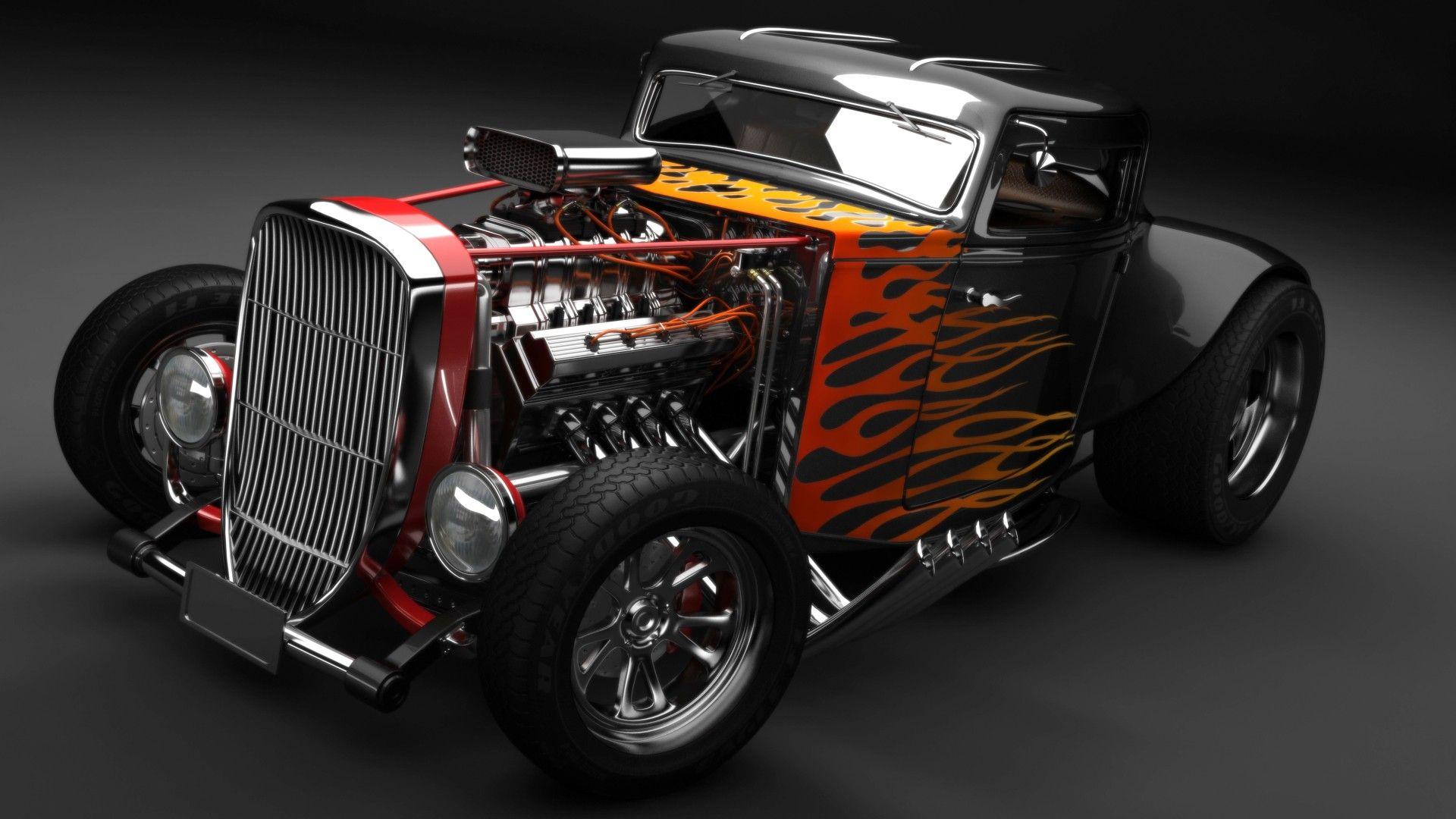 1920x1080 old american muscle cars wallpaper