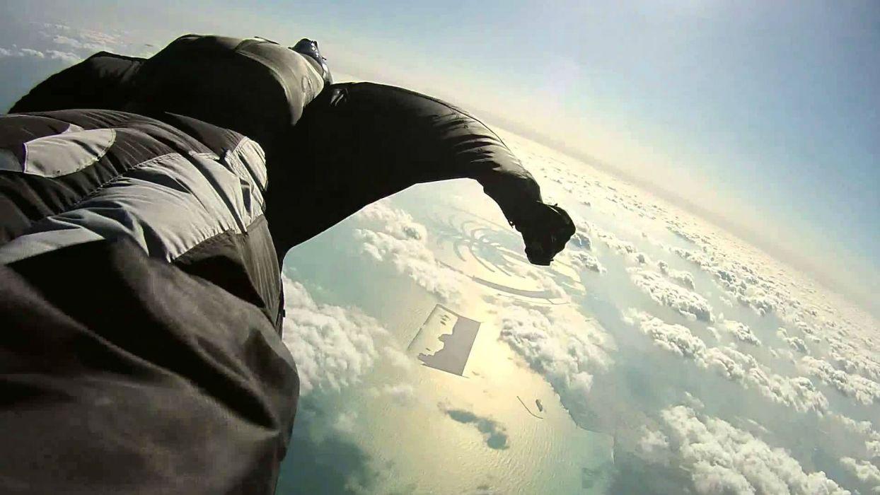 1244x700 Wingsuit parachute flying fly flight extreme birdman diving skydive