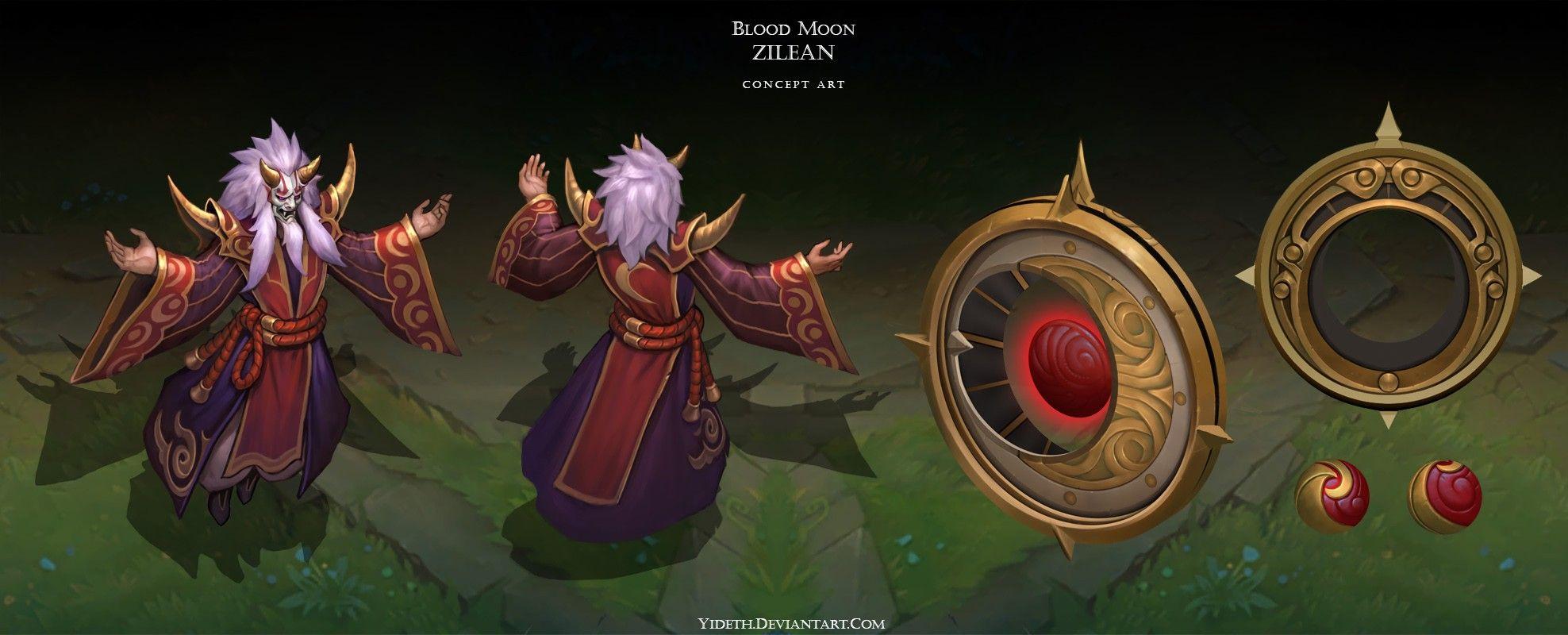 1976x800 Blood Moon Zilean Concept. Wallpaper & Fan Arts. League Of