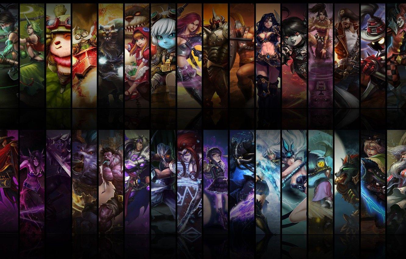 1332x850 Wallpaper janna, champions, poppy, master yi, sivir, taric, annie